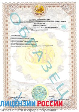 Образец сертификата соответствия (приложение) Курган Сертификат ISO 14001